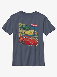 Disney Pixar Cars Follow The Tracks Youth T-Shirt