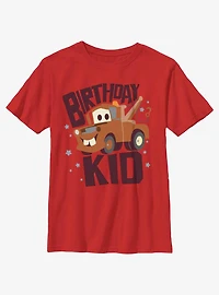 Disney Pixar Cars Mater Birthday Kid Youth T-Shirt