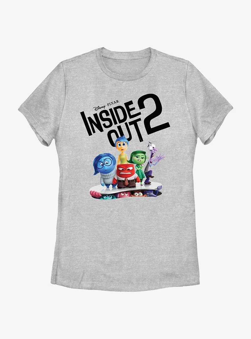 Disney Pixar Inside Out 2 All The Emotions Womens T-Shirt