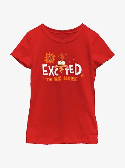 Disney Pixar Inside Out 2 Anxiety So Excited To Be Here Youth Girls T-Shirt