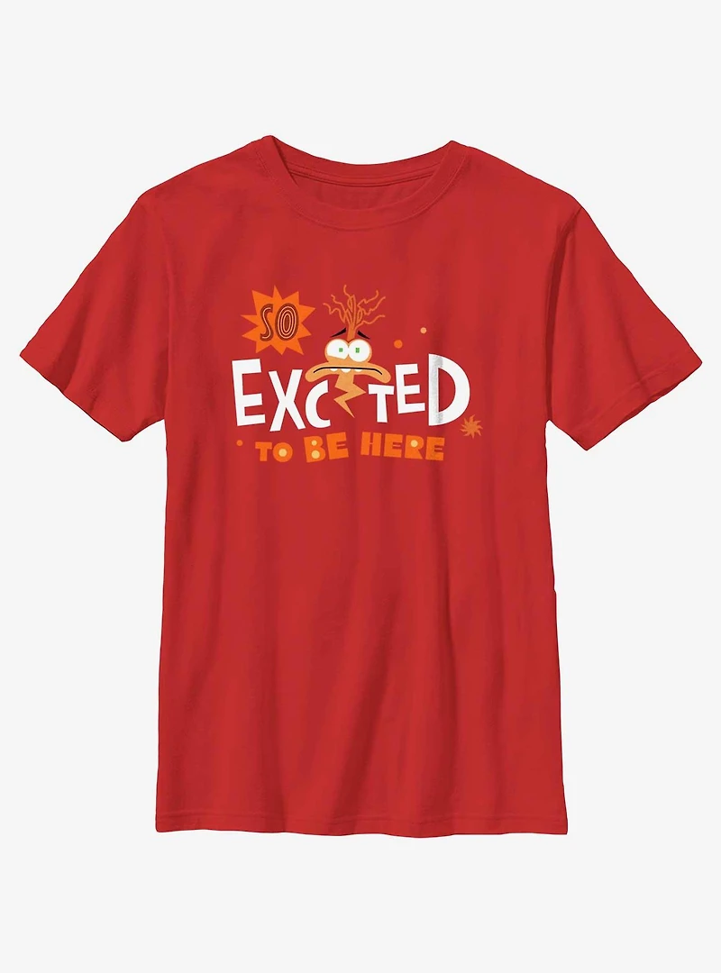 Disney Pixar Inside Out 2 Anxiety So Excited To Be Here Youth T-Shirt