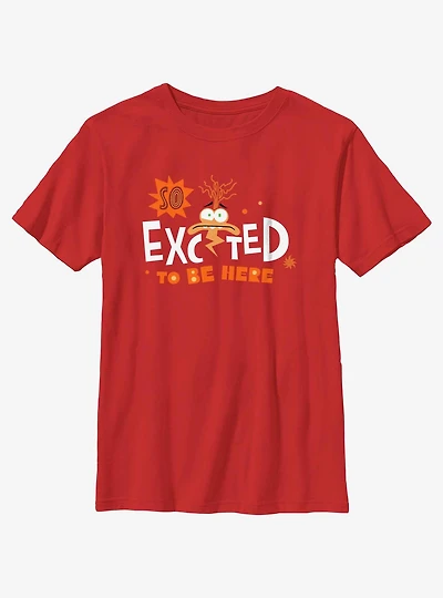 Disney Pixar Inside Out 2 Anxiety So Excited To Be Here Youth T-Shirt