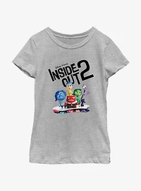 Disney Pixar Inside Out 2 All The Emotions Youth Girls T-Shirt