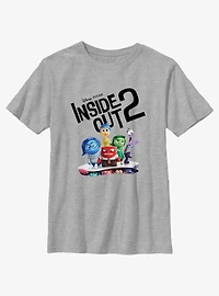 Disney Pixar Inside Out 2 All The Emotions Youth T-Shirt