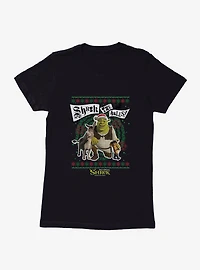 Shrek The Halls! Group Ugly Christmas Sweater Womens T-Shirt
