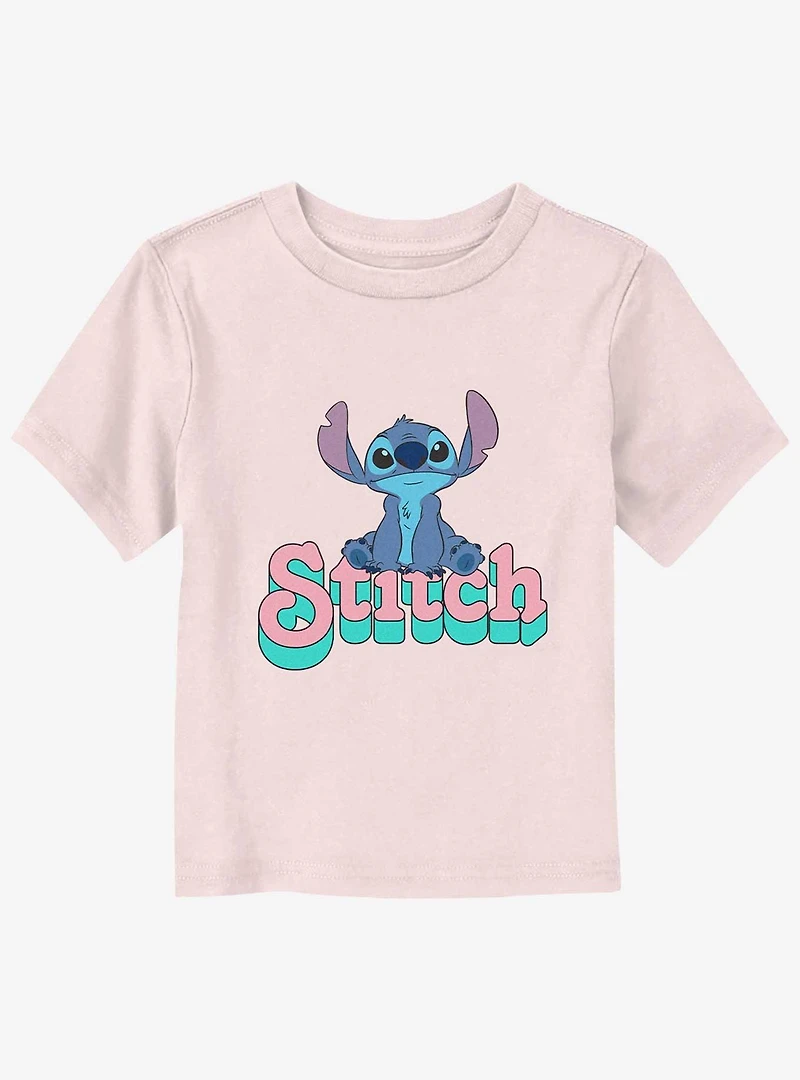 Disney Lilo & Stitch Sitting Name Toddler T-Shirt