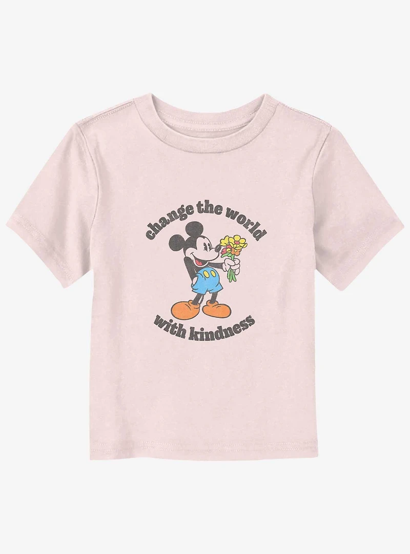 Disney Mickey Mouse Change The World With Kindness Toddler T-Shirt