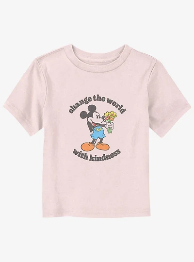 Disney Mickey Mouse Change The World With Kindness Toddler T-Shirt