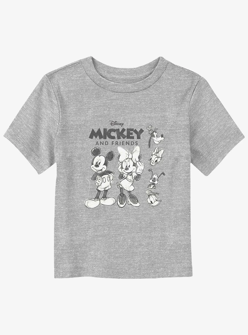 Disney Mickey Mouse & Friends Sketch Toddler T-Shirt