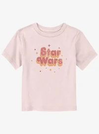 Star Wars Retro 70s Font Logo Toddler T-Shirt
