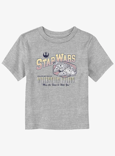 Star Wars Millennium Falcon Retro Poster Toddler T-Shirt