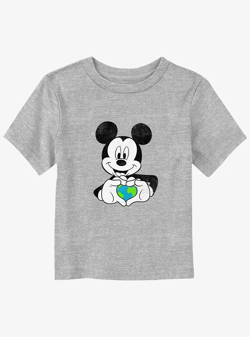 Disney Mickey Mouse Earth Heart Toddler T-Shirt