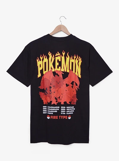 Pokémon Fire Type Graphic T-Shirt — BoxLunch Exclusive