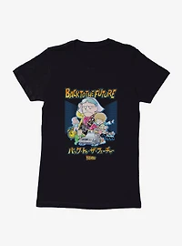 Back To The Future Anime Collage Womens T-Shirt