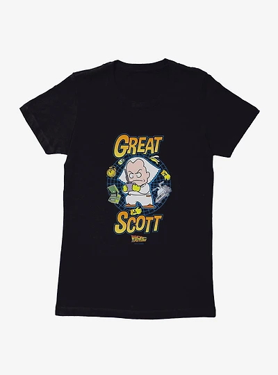 Back To The Future Anime Great Scott Womens T-Shirt