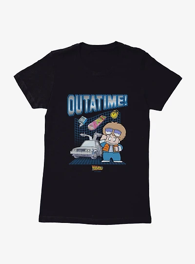 Back To The Future Anime Outatime! Womens T-Shirt