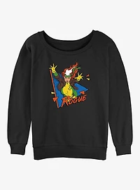 X-Men Rogue Leap Womens Slouchy Sweatshirt
