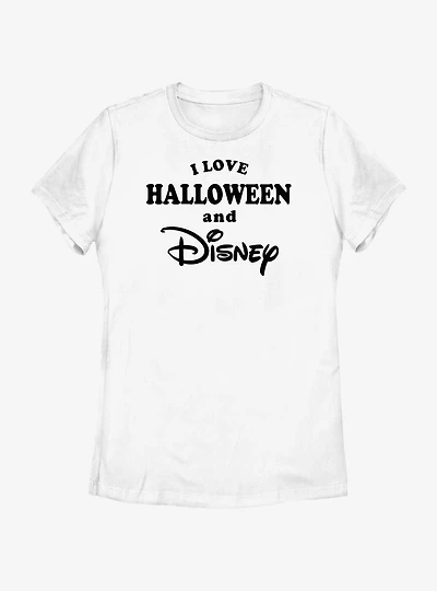 Disney I Love Halloween and Womens T-Shirt