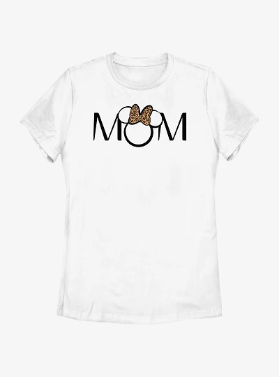 Disney Minnie Mouse Mom Leopard Ears Womens T-Shirt