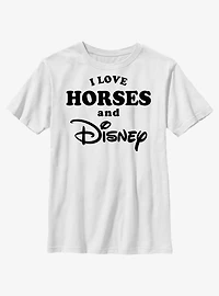 Disney I Love Horses and Youth T-Shirt