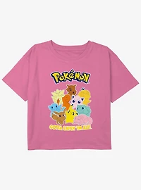 Pokemon Gotta Catch 'Em All Youth Girls Boxy Crop T-Shirt