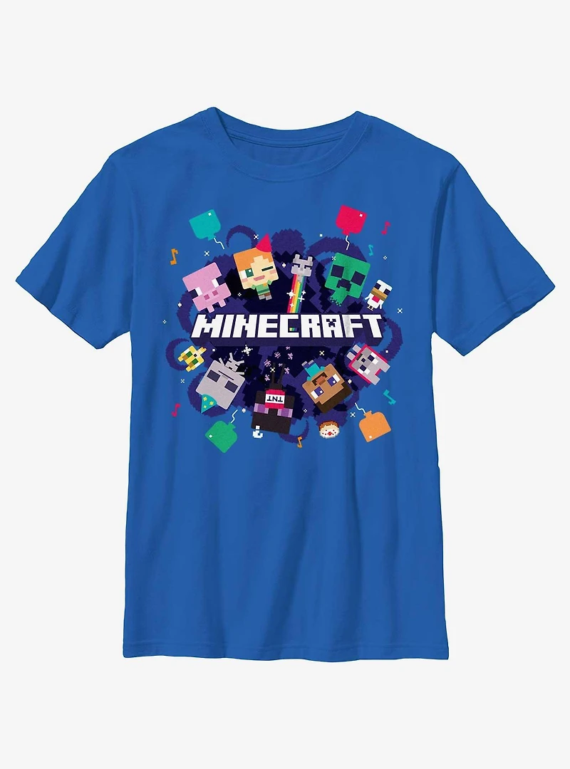 Minecraft Party Time Youth T-Shirt