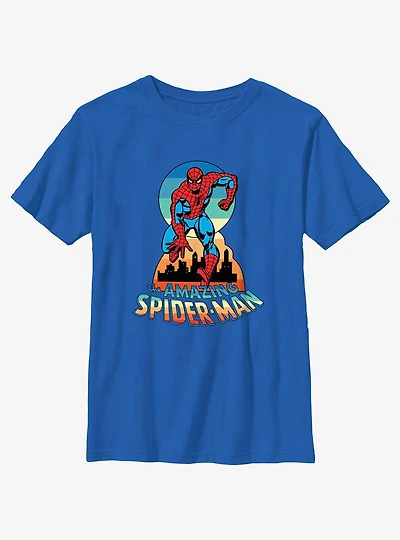 Marvel Spider-Man Running City Youth T-Shirt