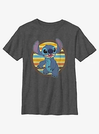 Disney Lilo & Stitch Retro Stripe Youth T-Shirt