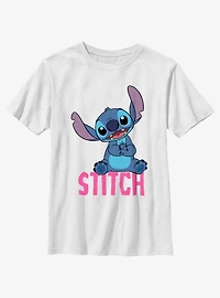 Disney Lilo & Stitch Sitting Name Youth T-Shirt
