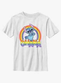 Disney Lilo & Stitch Rainbow Ohana Youth T-Shirt