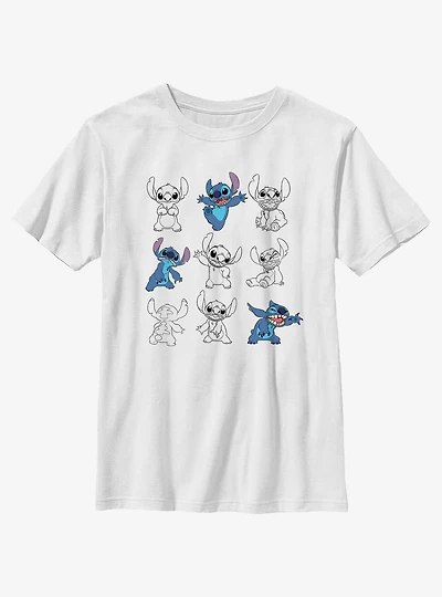 Disney Lilo & Stitch Multi Poses Youth T-Shirt