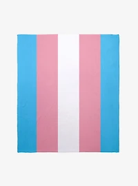 Transgender Pride Flag Throw Blanket
