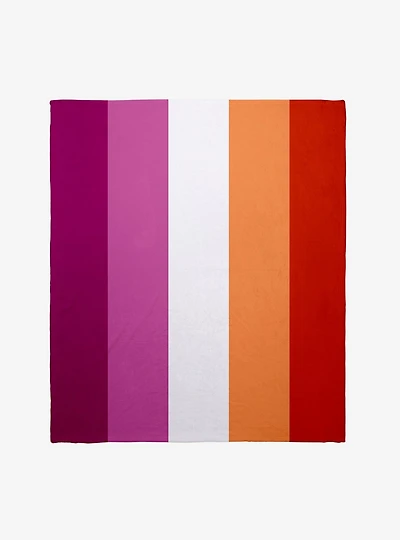 Lesbian Pride Flag Throw Blanket