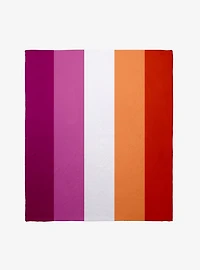 Lesbian Pride Flag Throw Blanket