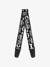 DC Comics Batman Gotham City Graffiti Collage Guitar Strap