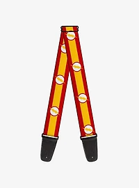 DC Comics The Flash Logo Stripe Guitar Strap