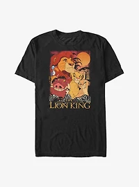 Disney Lion King Retro Distressed Friends Big & Tall T-Shirt