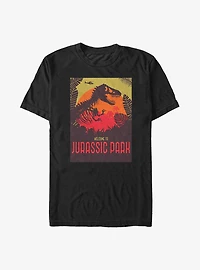 Jurassic Park T. Rex Welcome Sign Big & Tall T-Shirt