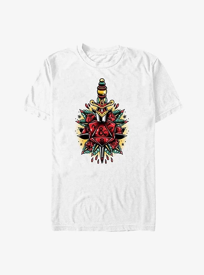 Dungeons & Dragons Dagger And Dice Big Tall T-Shirt