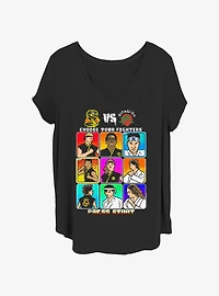Cobra Kai Select Screen Womens T-Shirt Plus