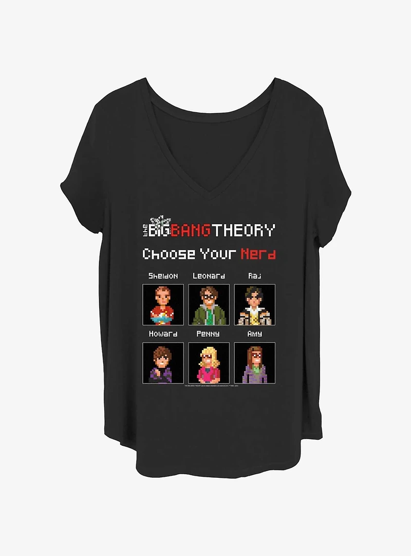 The Big Bang Theory Choose Your Nerd Womens T-Shirt Plus