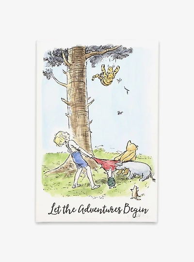 Disney Winnie the Pooh Let the Adventures Begin Canvas Wall Decor