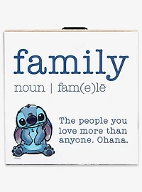 Disney Lilo & Stitch Family Definition Wood Wall Decor