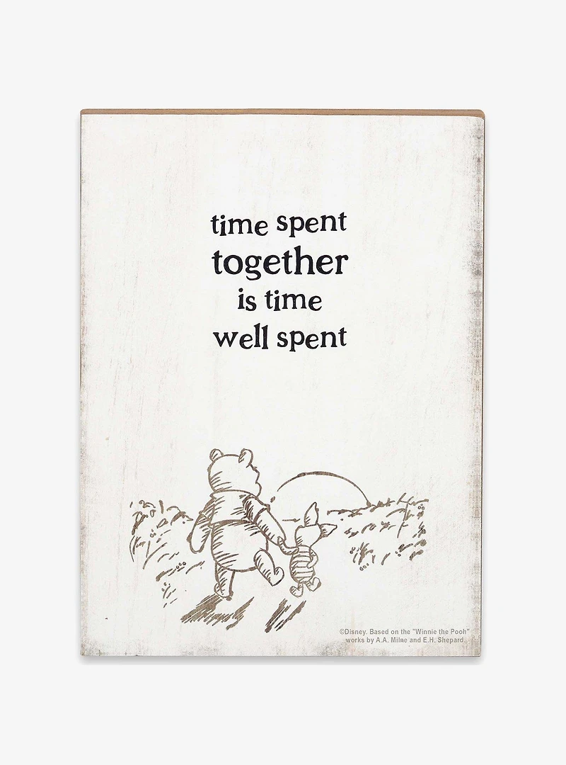 Disney Winnie the Pooh Time Spent Together Wood Wall Decor