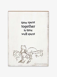 Disney Winnie the Pooh Time Spent Together Wood Wall Decor