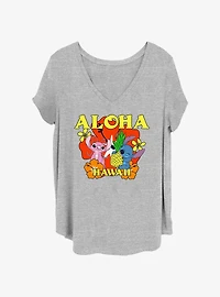 Disney Lilo & Stitch Aloha Angel Womens T-Shirt Plus