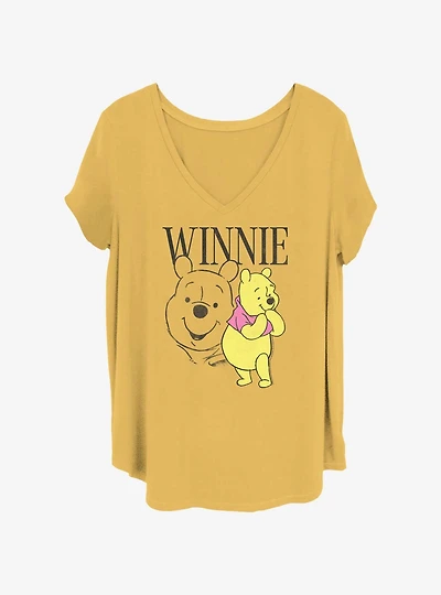 Disney Winnie The Pooh Poses Womens T-Shirt Plus