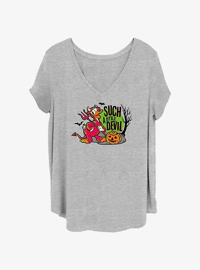 Disney100 Devil Duck Womens T-Shirt Plus