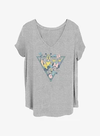 Disney Mickey Mouse Triangle Squad Womens T-Shirt Plus