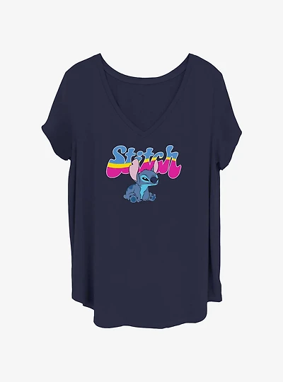 Disney Lilo & Stitch Seventies Womens T-Shirt Plus